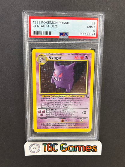 Gengar Fossil Unlimited Holo 5/62 PSA 9