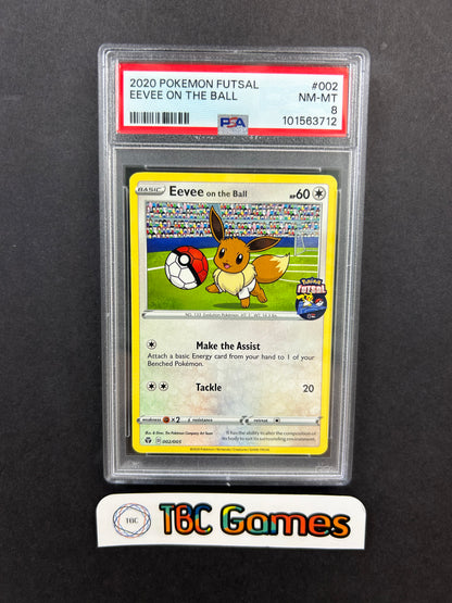 Eevee on the Ball Futsal 002/005 PSA 8