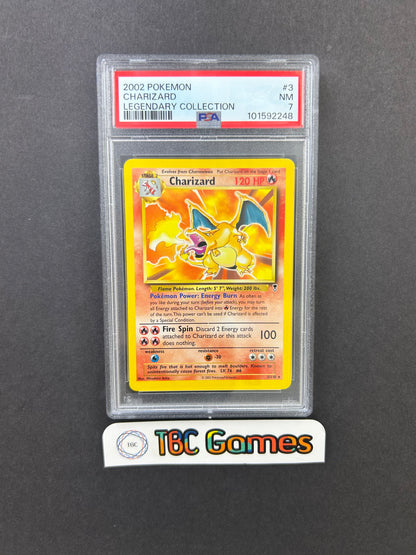 Charizard Legendary Collection Non-Holo 3/110 PSA 7