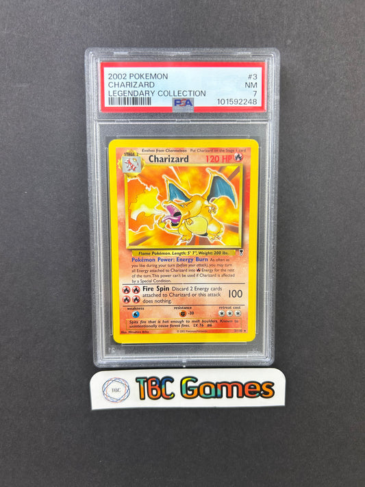 Charizard Legendary Collection Non-Holo 3/110 PSA 7