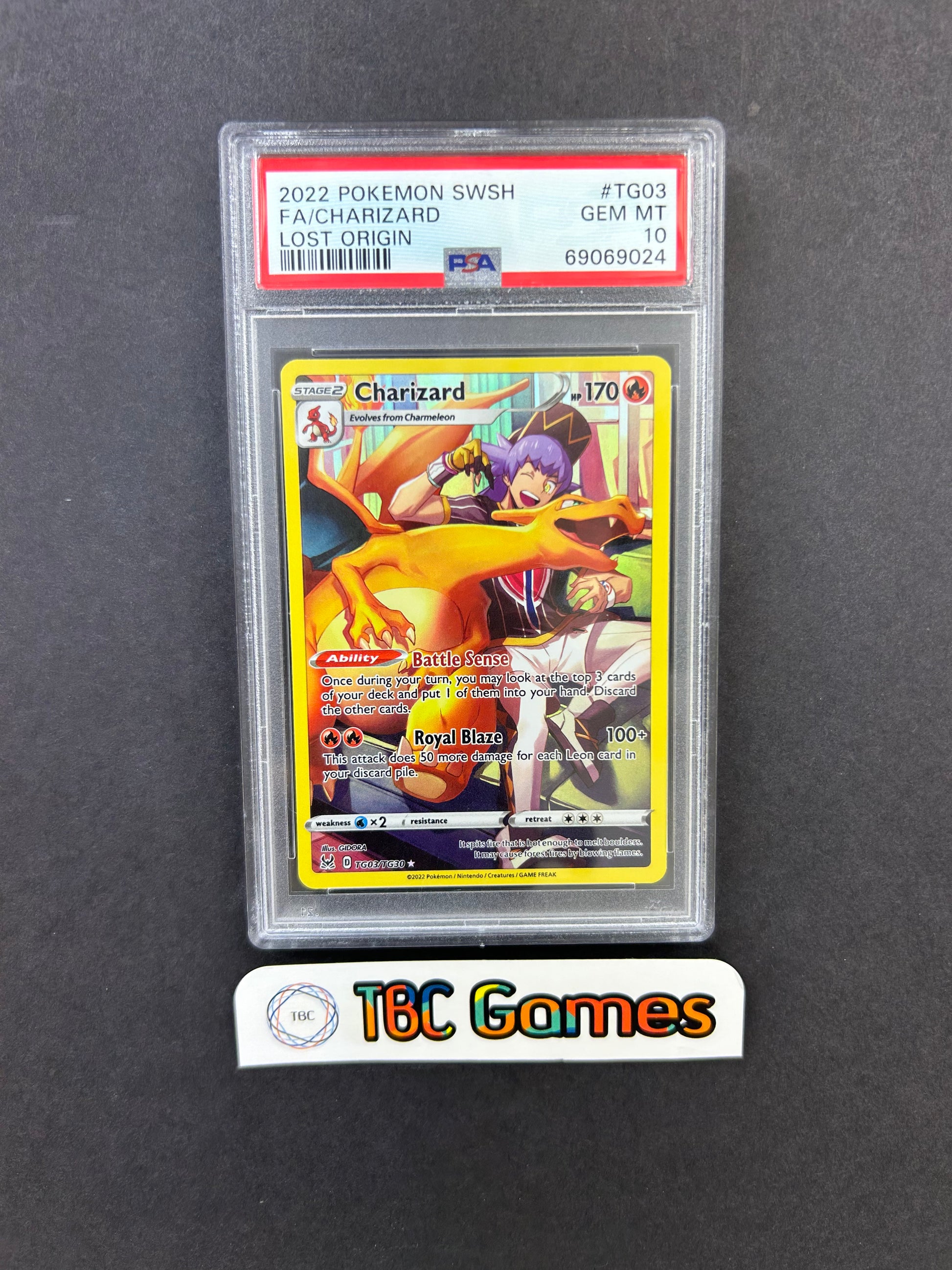 Charizard Lost Origin TG03/TG30 PSA 10 Charizard Lost Origin TG03/TG30 PSA 10