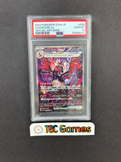Charizard ex Shiny Treasures sv4a 349/190 Japanese PSA 10