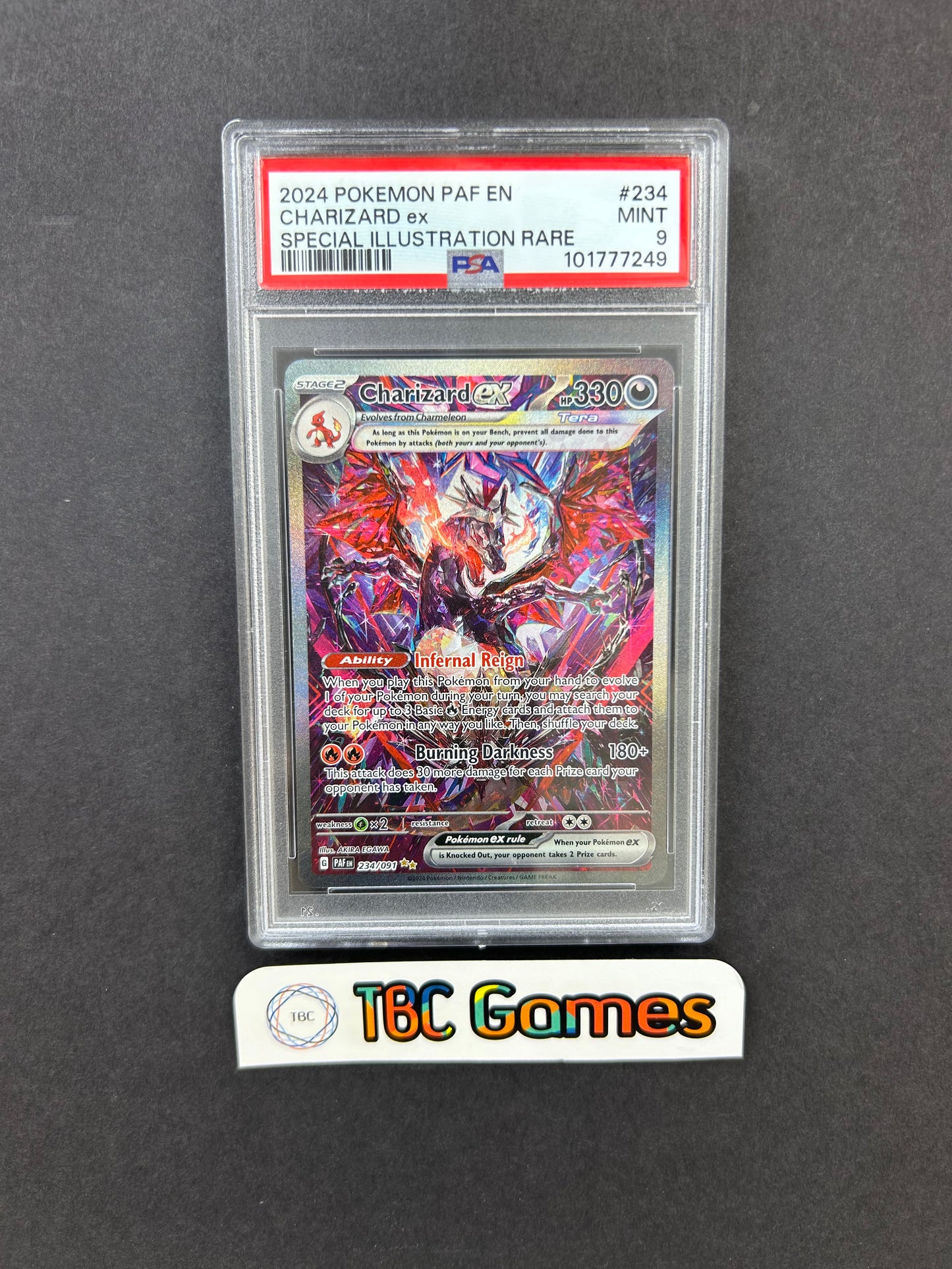 Charizard ex Paldean Fates 234/091 PSA 9