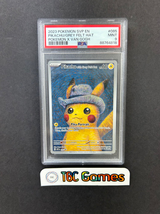 Pikachu with Grey Felt Hat SVP 085 PSA 9