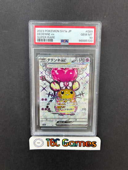 Dedenne ex Triplet Beat sv1a 089/073 Japanese PSA 10