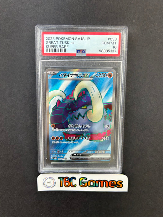Great Tusk ex Scarlet sv1s 093/078 Japanese PSA 10