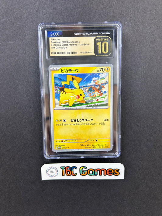 Pikachu Gift Campaign 120/SV-P Japanese Black Label Pristine CGC 10