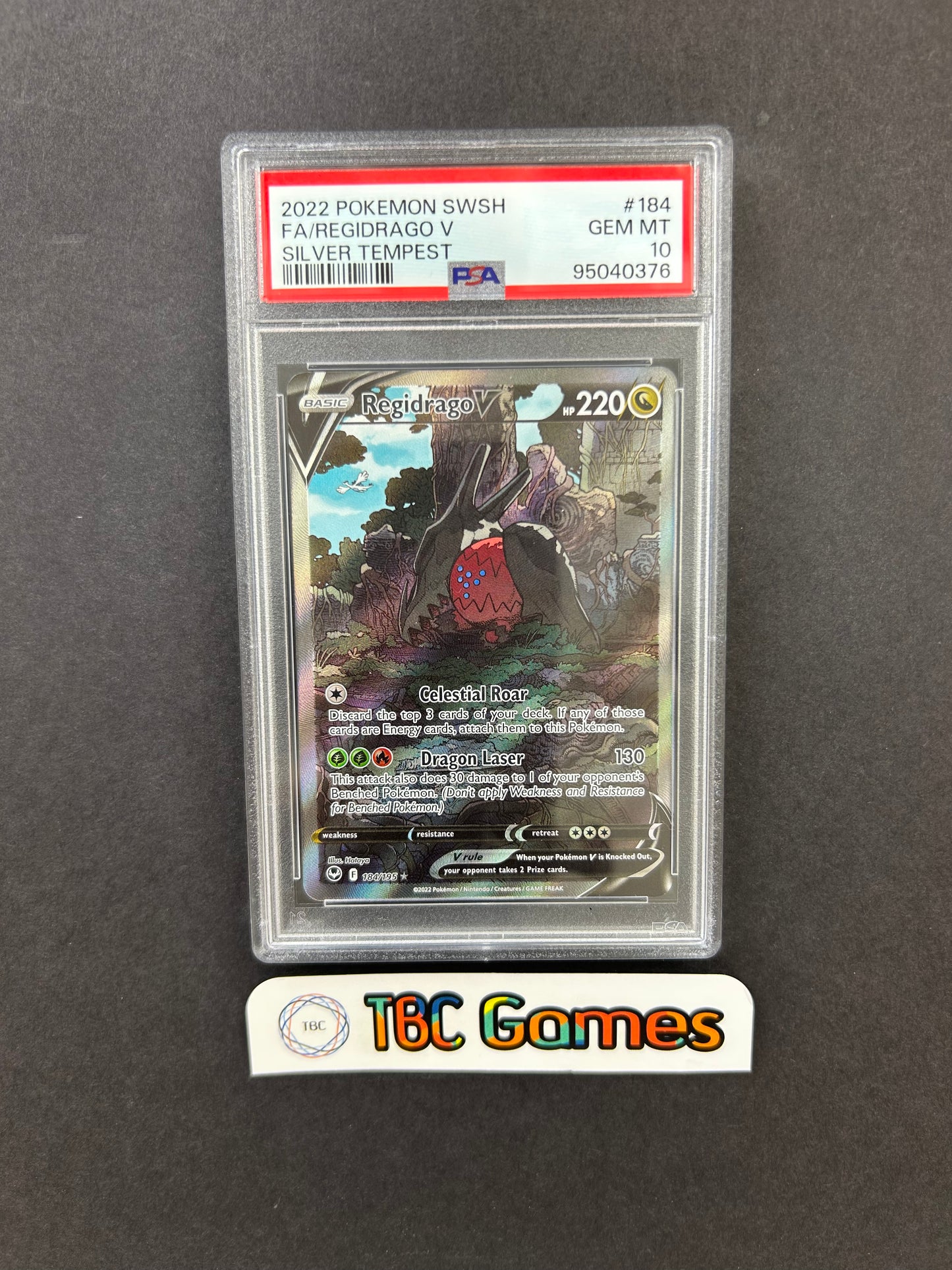 Regidrago V Silver Tempest Alt Art 184/1195 PSA 10