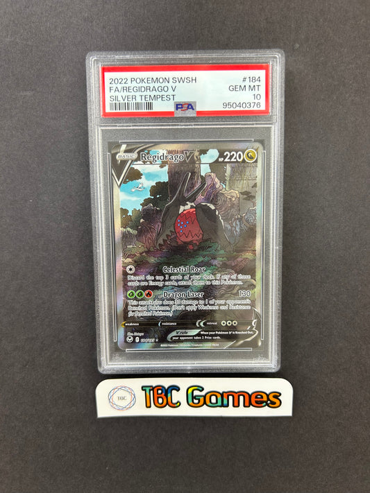 Regidrago V Silver Tempest Alt Art 184/1195 PSA 10