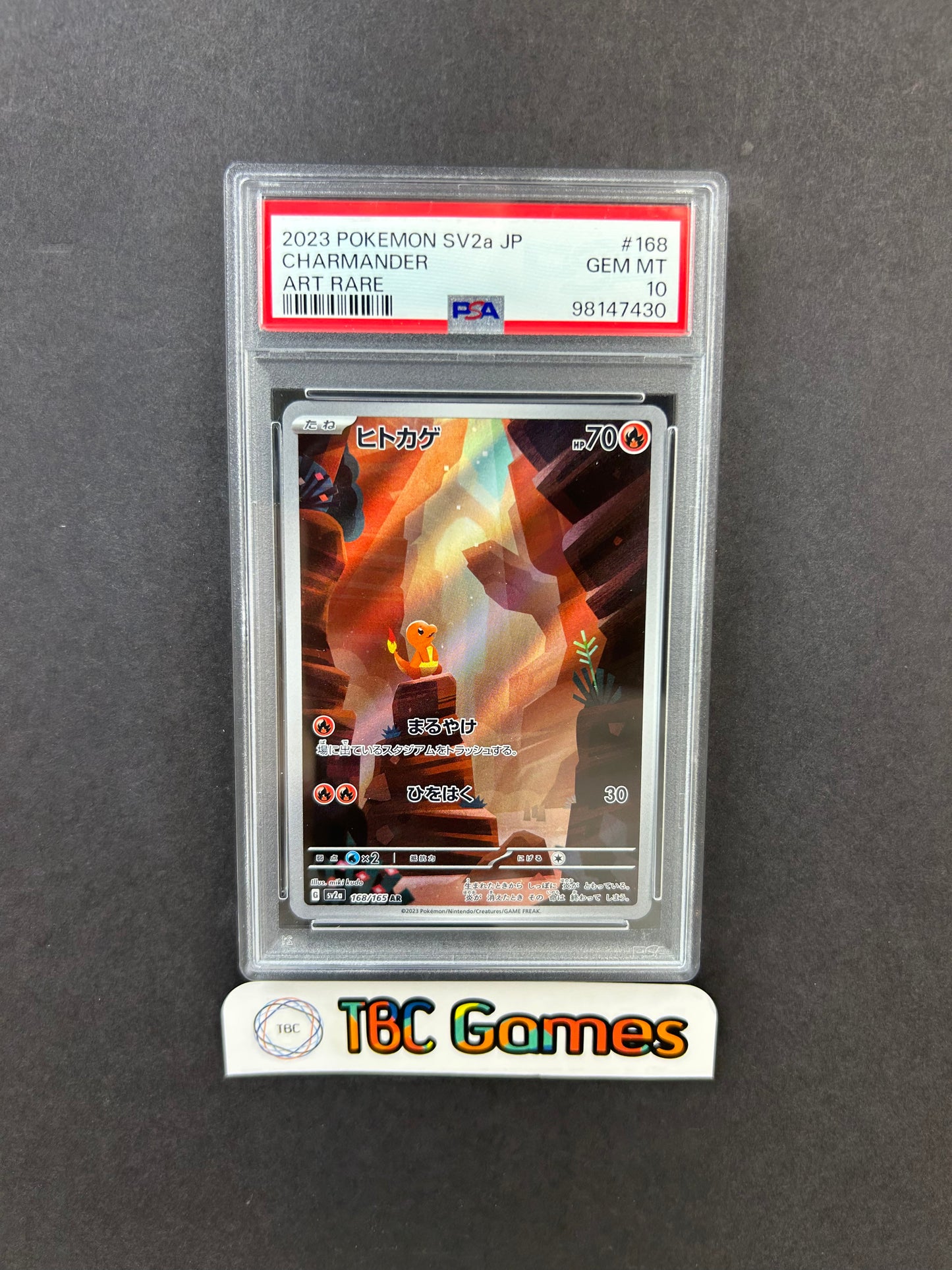 Charmander 151 sv2a 168/165 Japanese PSA 10