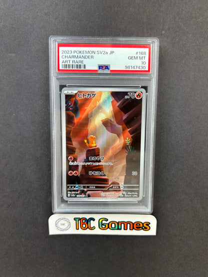Charmander 151 sv2a 168/165 Japanese PSA 10