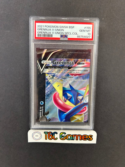 Greninja V-UNION Sequential Set SWSH155 #156 #157 #158 PSA 10 & 9