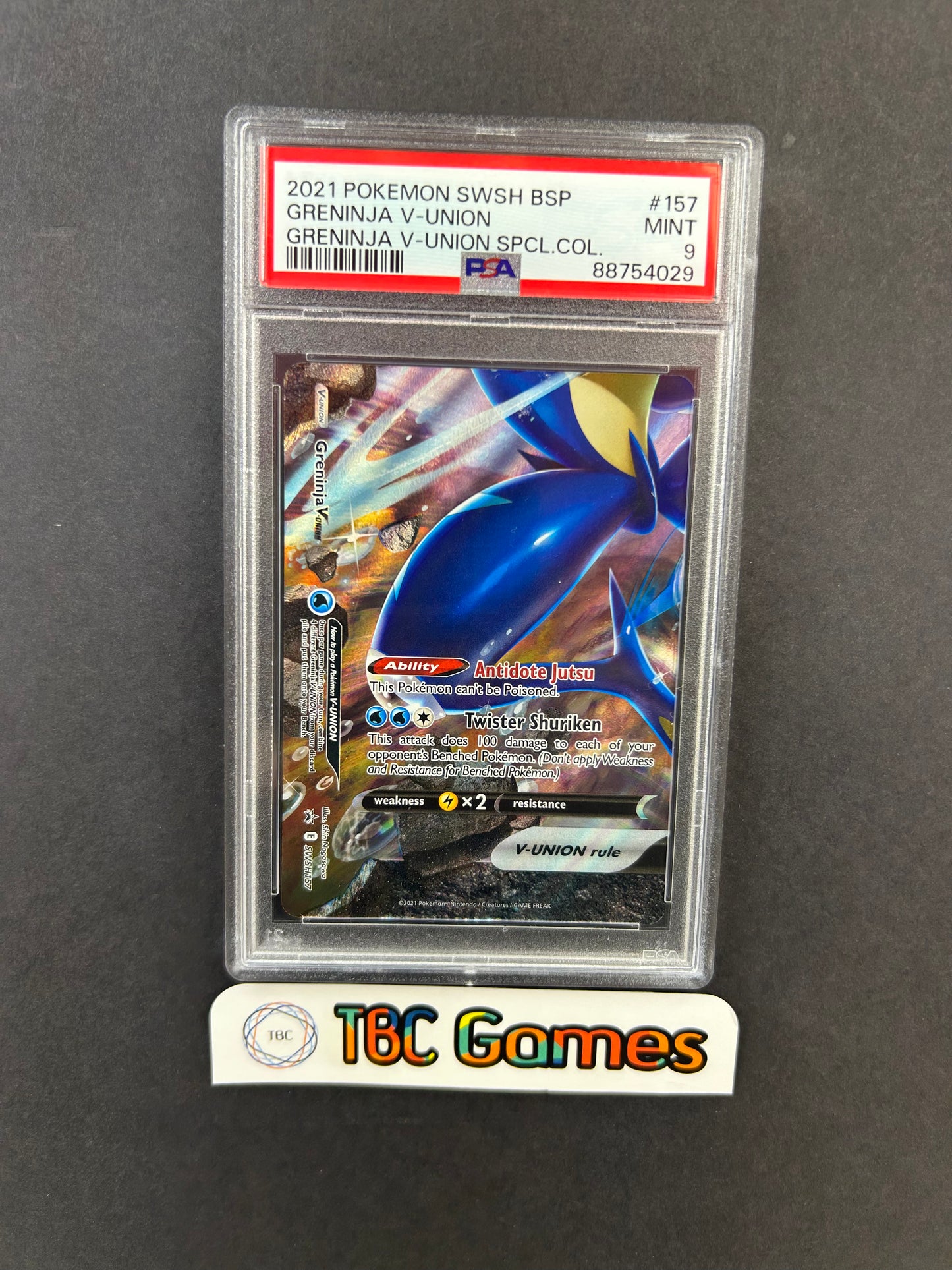 Greninja V-UNION Sequential Set SWSH155 #156 #157 #158 PSA 10 & 9
