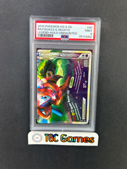 Rayquaza & Deoxys Legend Bottom Undaunted #90 PSA 9