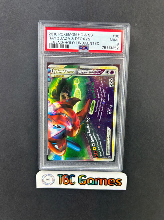 Rayquaza & Deoxys Legend Bottom Undaunted #90 PSA 9