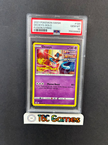 Deoxys Fusion Strike Holo #120 PSA 10