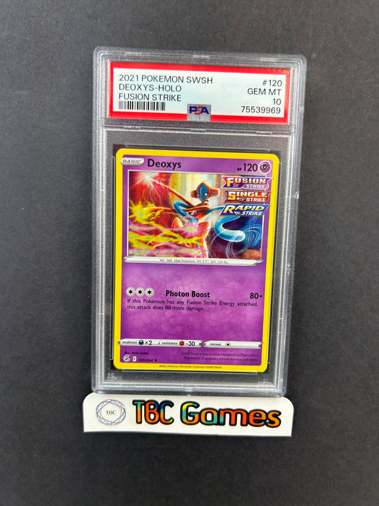 Deoxys Fusion Strike Holo #120 PSA 10