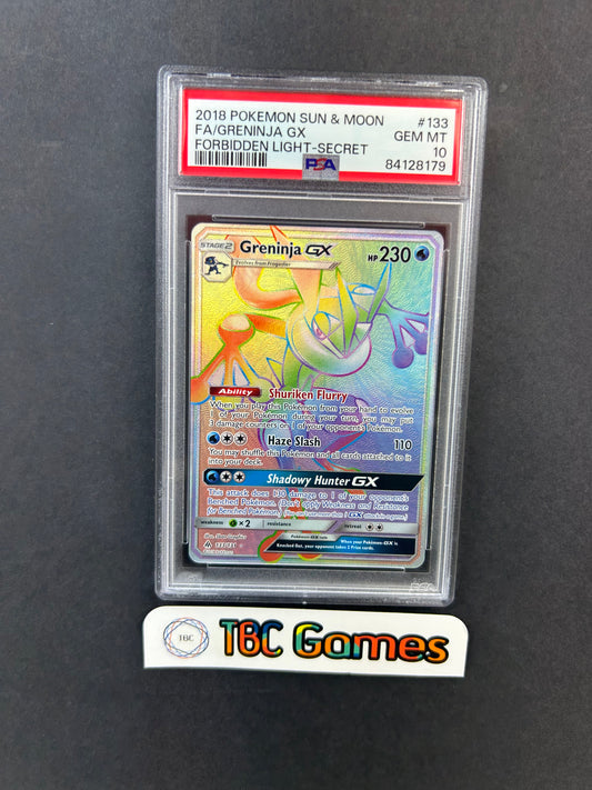 Greninja GX Forbidden Light #133 PSA 10