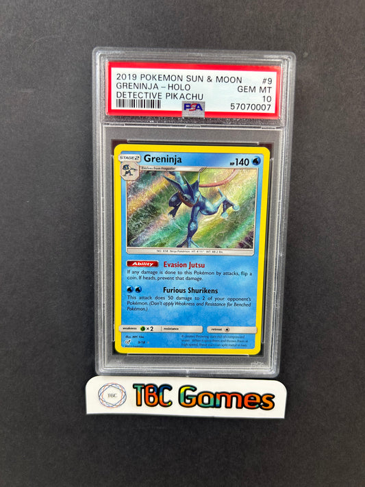 Greninja Detective Pikachu Holo #9 PSA 10