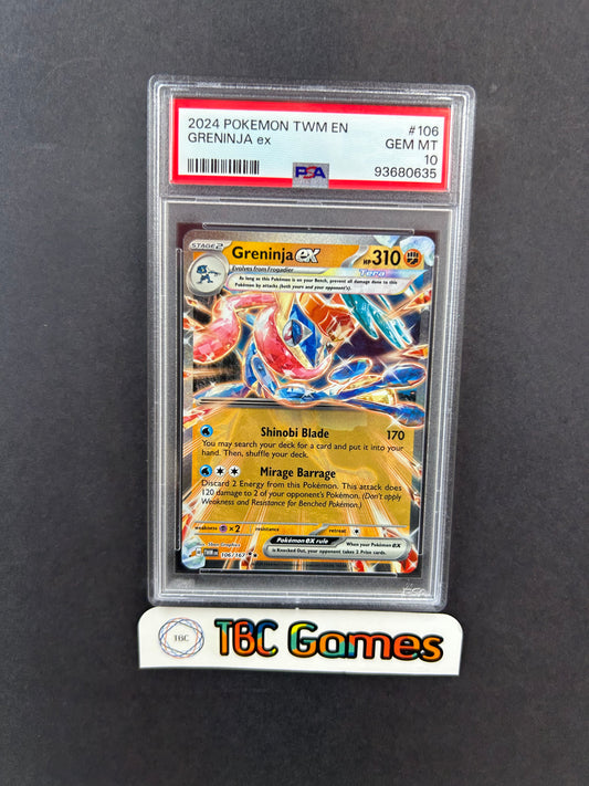 Greninja ex Twilight Masquerade #106 PSA 10