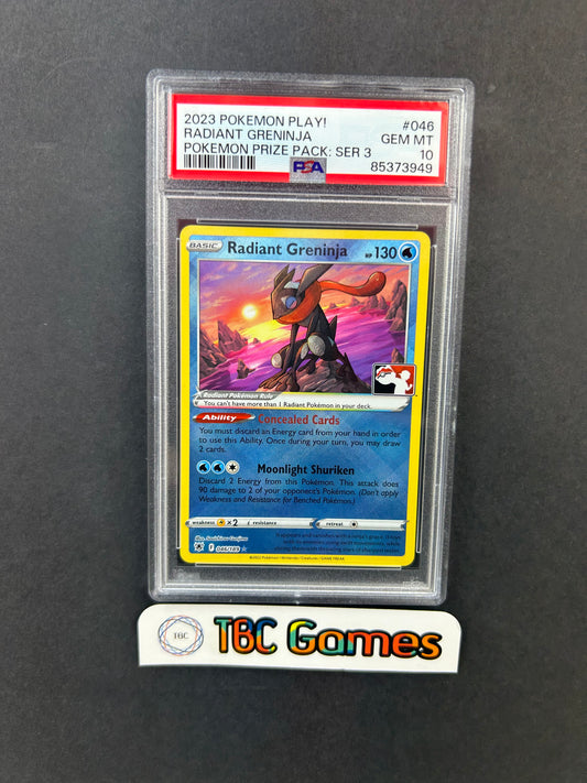 Radiant Greninja Play! Prize Pack Series 3 #046 PSA 10