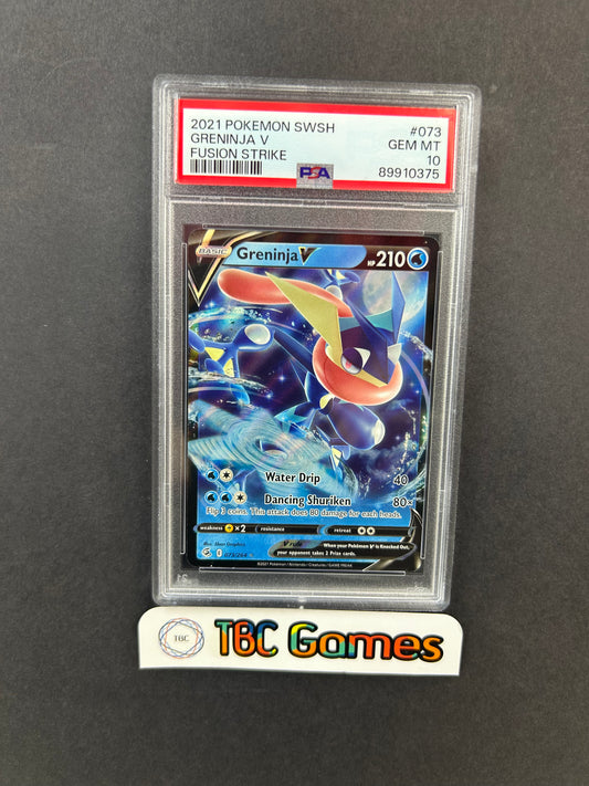 Greninja V Fusion Strike #073 PSA 10