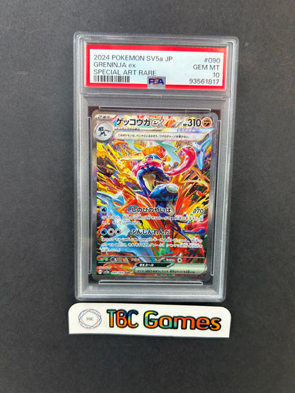 Greninja ex Crimson Haze sv5a #090 Japanese PSA 10