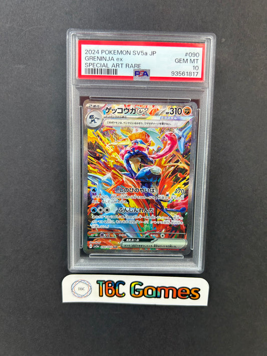 Greninja ex Crimson Haze sv5a #090 Japanese PSA 10