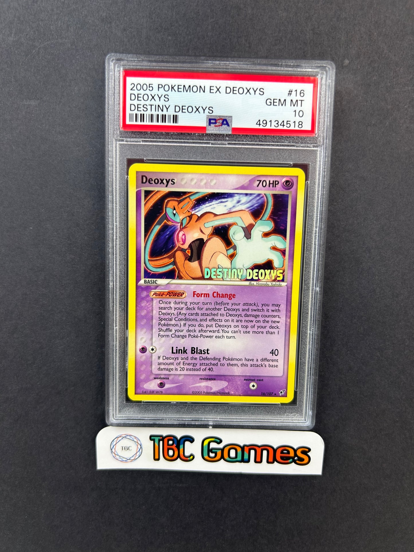 Deoxys Destiny Deoxys Movie Promo Stamp #16 PSA 10