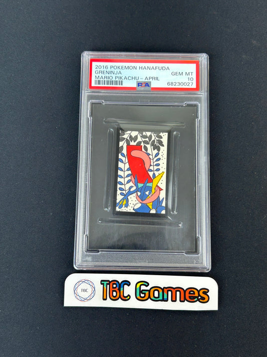 Greninja Hanafuda Mario Pikachu April 2016 Japanese PSA 10