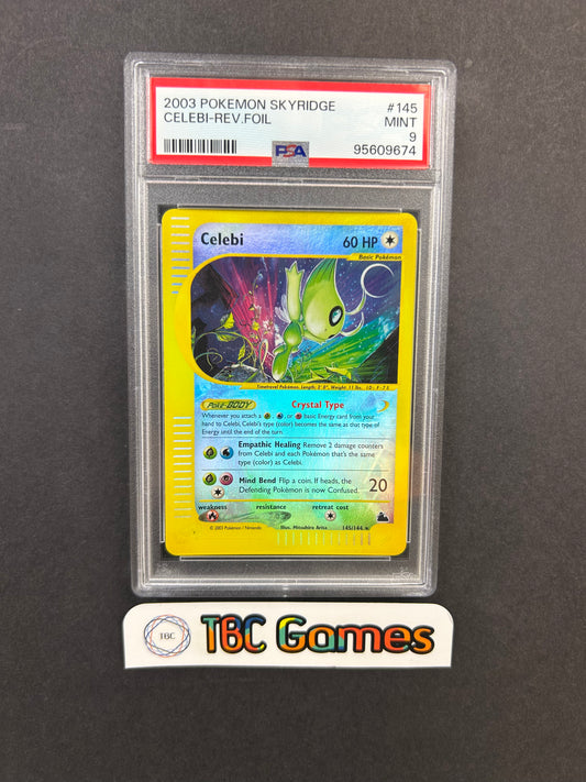 Crystal Celebi Skyridge Reverse Holo #145 PSA 9