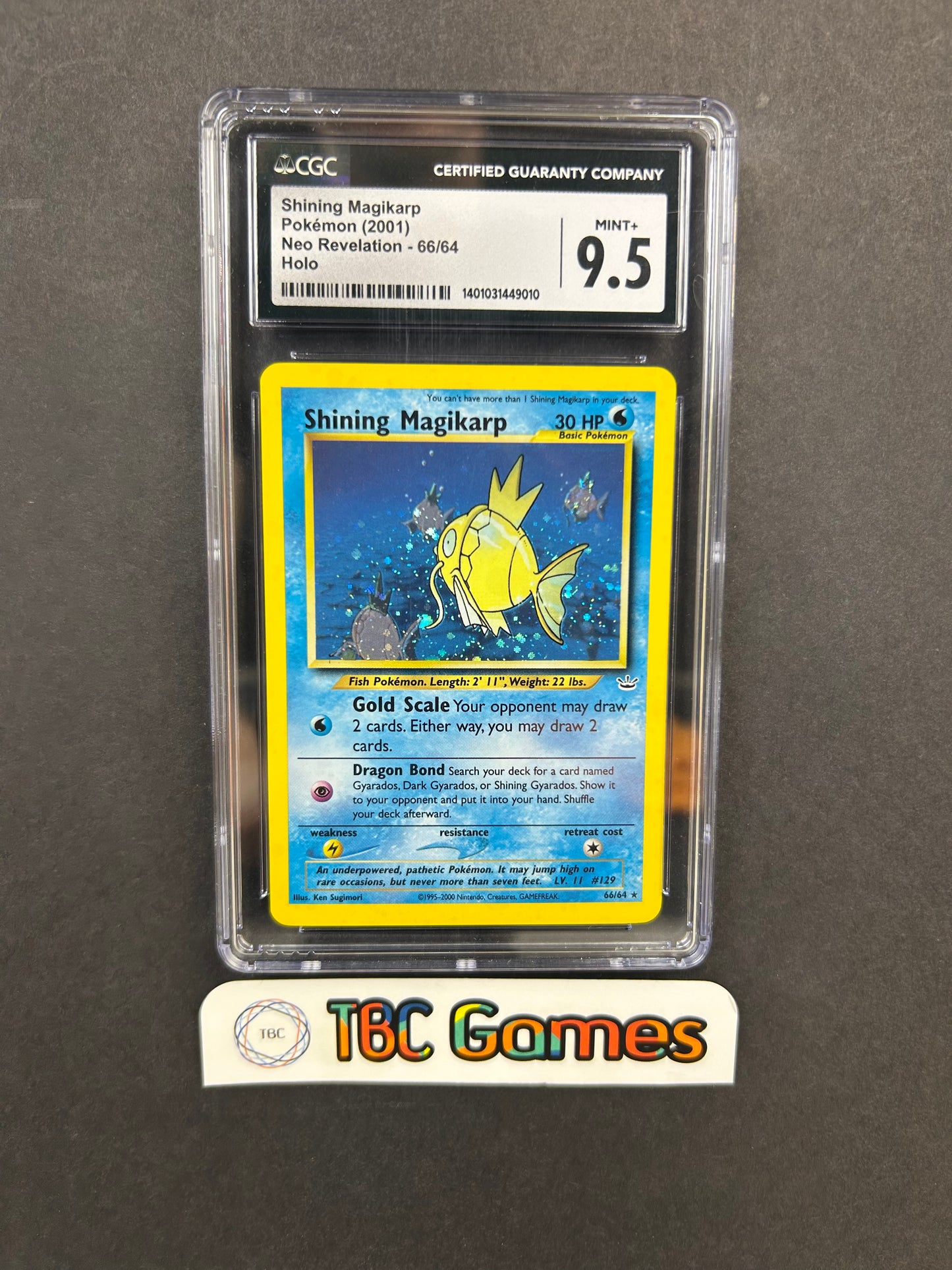 Shining Magikarp Neo Revelation #66 CGC 9.5