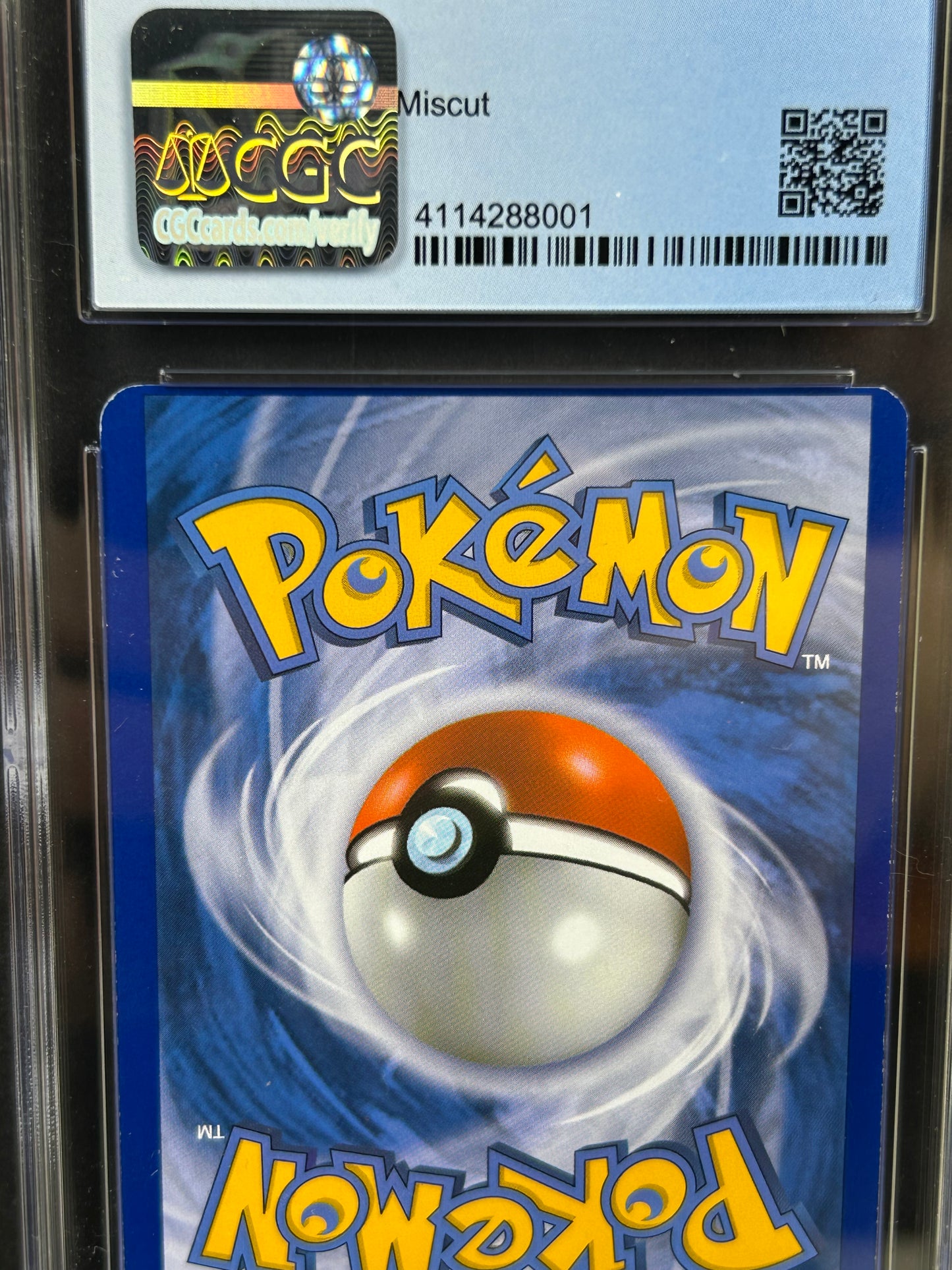 Deoxys EX Plasma Freeze #111 ERROR Miscut CGC 7.5