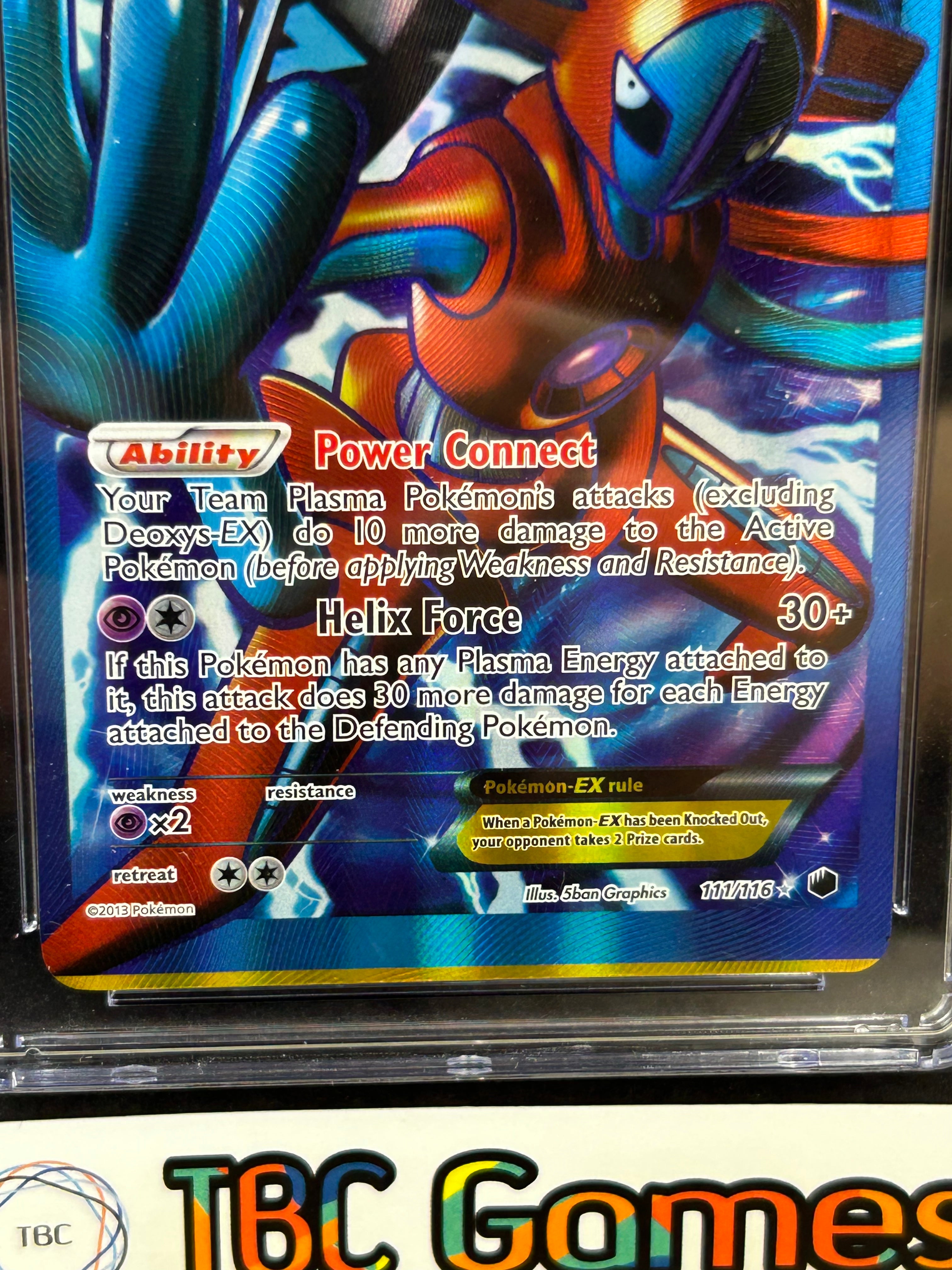 Deoxys EX Plasma Freeze #111 ERROR Miscut CGC 7.5 – TBC Games