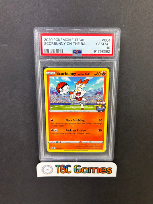 Scorbunny on the Ball Futsal #004 PSA 10
