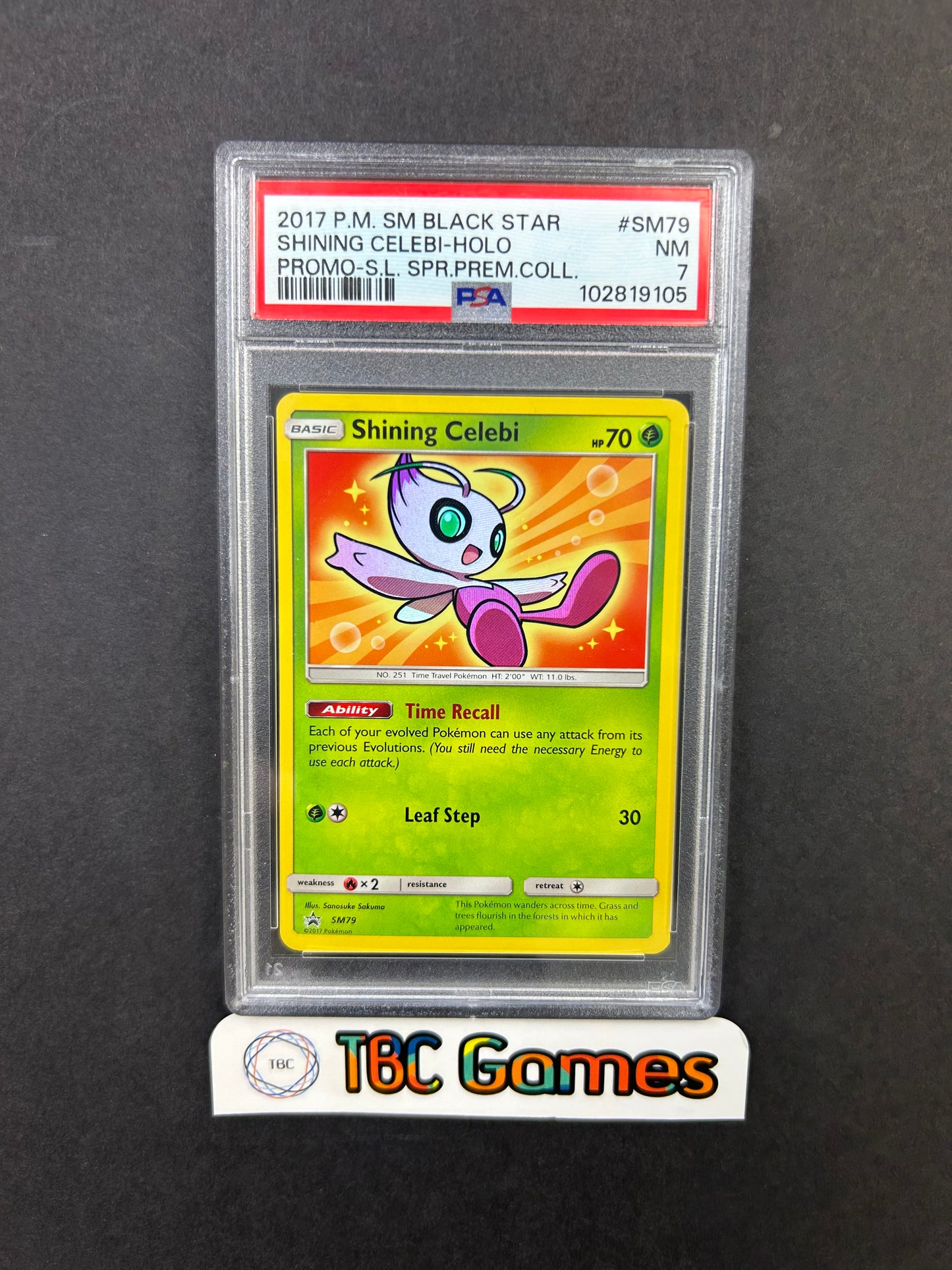 Shining Celebi SM79 PSA 7