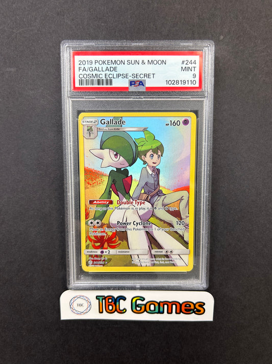 Gallade Cosmic Eclipse #244 PSA 9