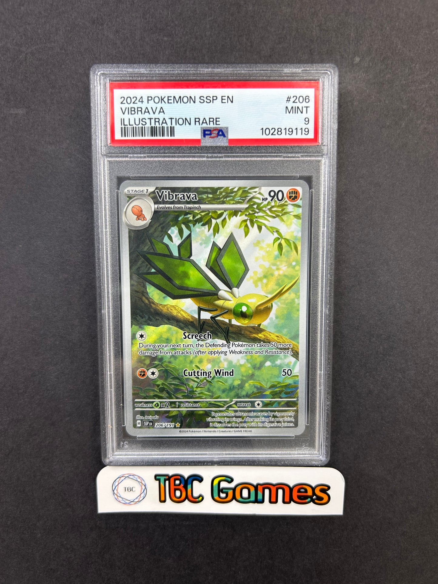 Vibrava Surging Sparks #206 PSA 9