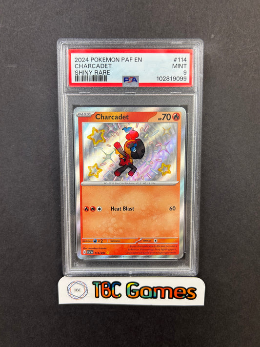 Charcadet Paldean Fates #114 PSA 9