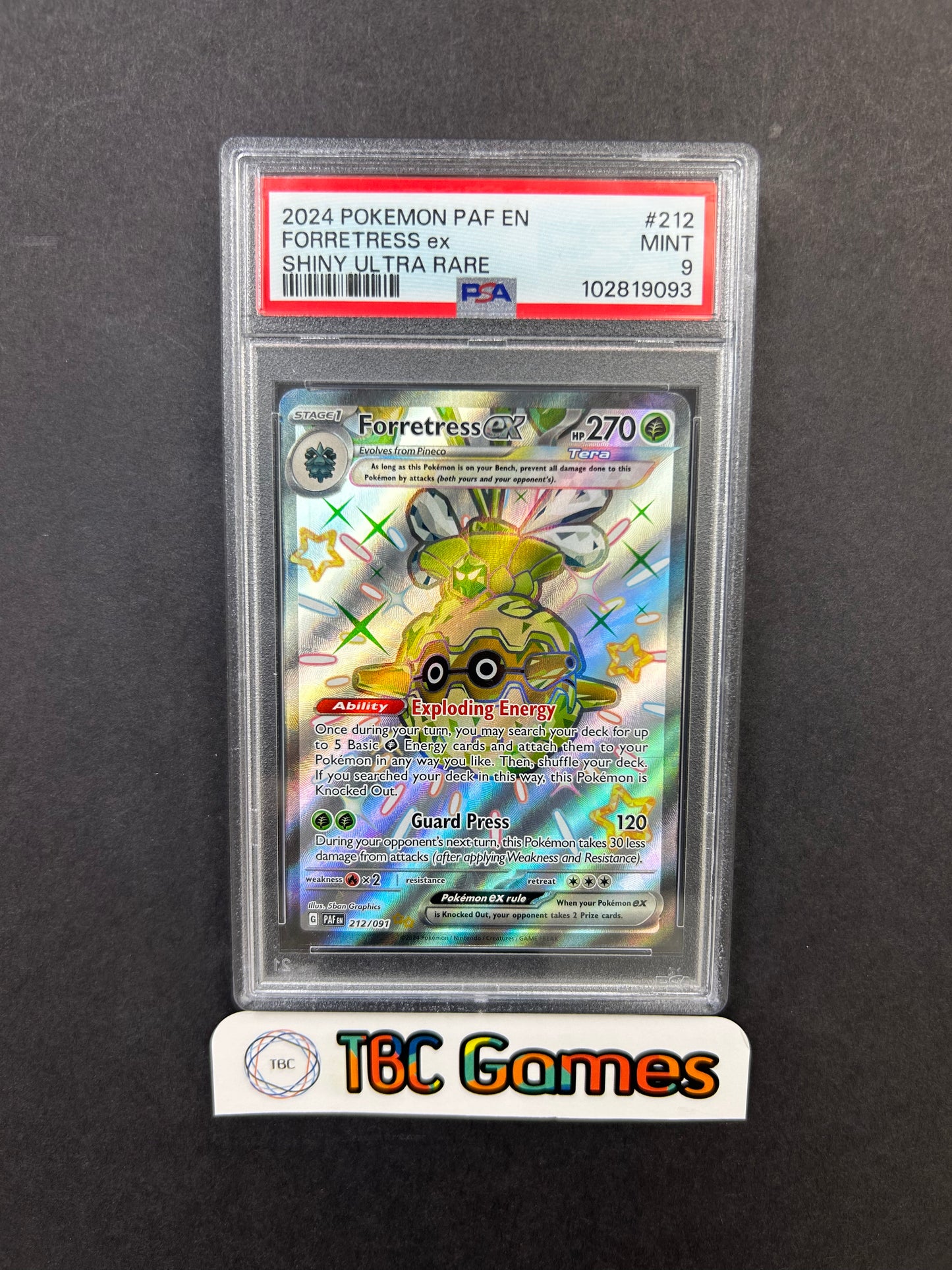 Forretress ex Paldean Fates #212 PSA 9