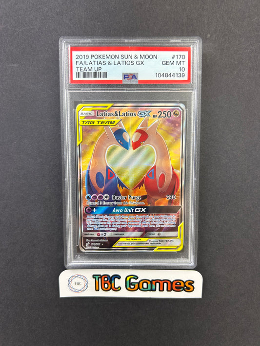 Latias & Latios GX Team Up #170 PSA 10