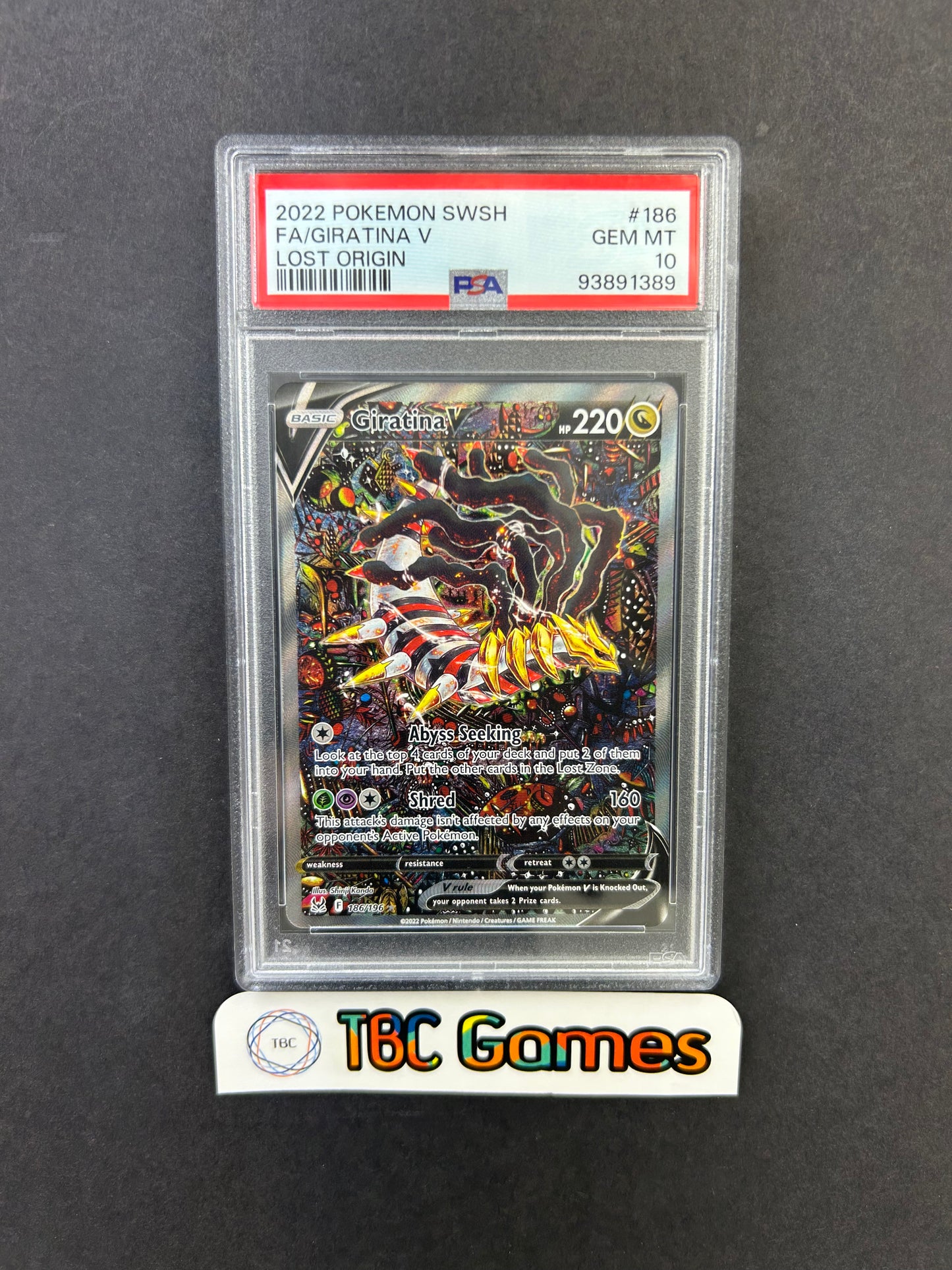 Giratina V Lost Origin #186 PSA 10