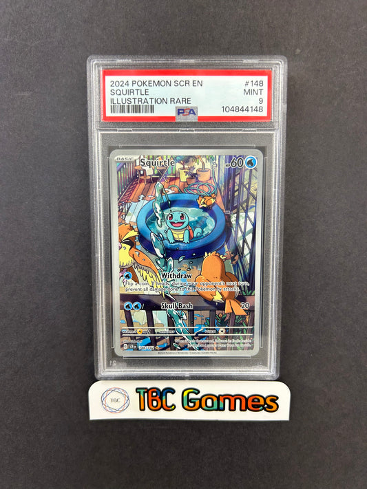 Squirtle Stellar Crown #148 PSA 9