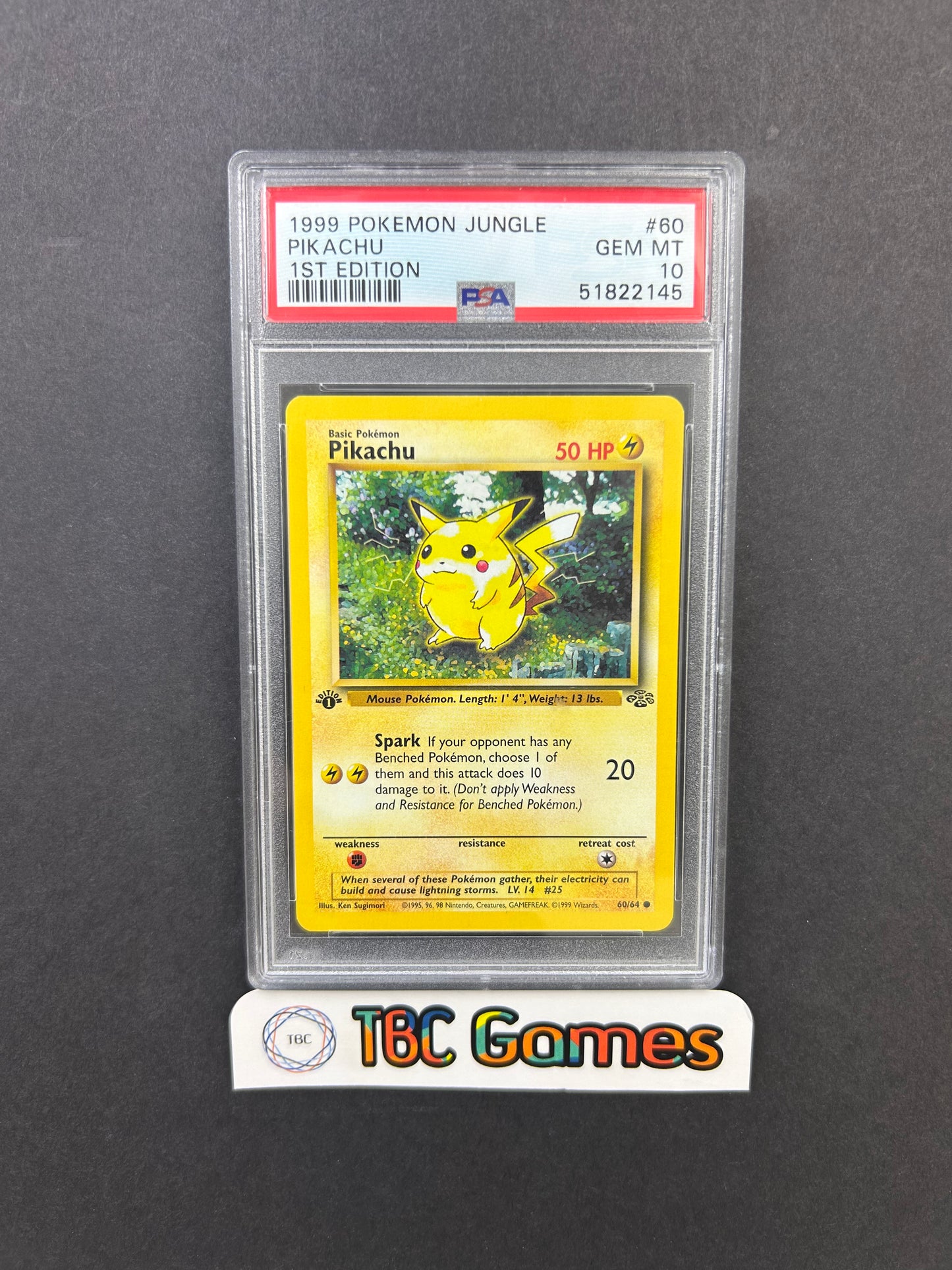 Pikachu Jungle 1st Edition #60 PSA 10