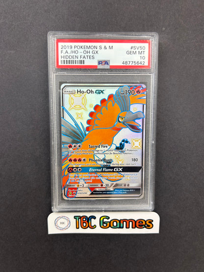 Ho-Oh GX Hidden Fates #SV50 PSA 10