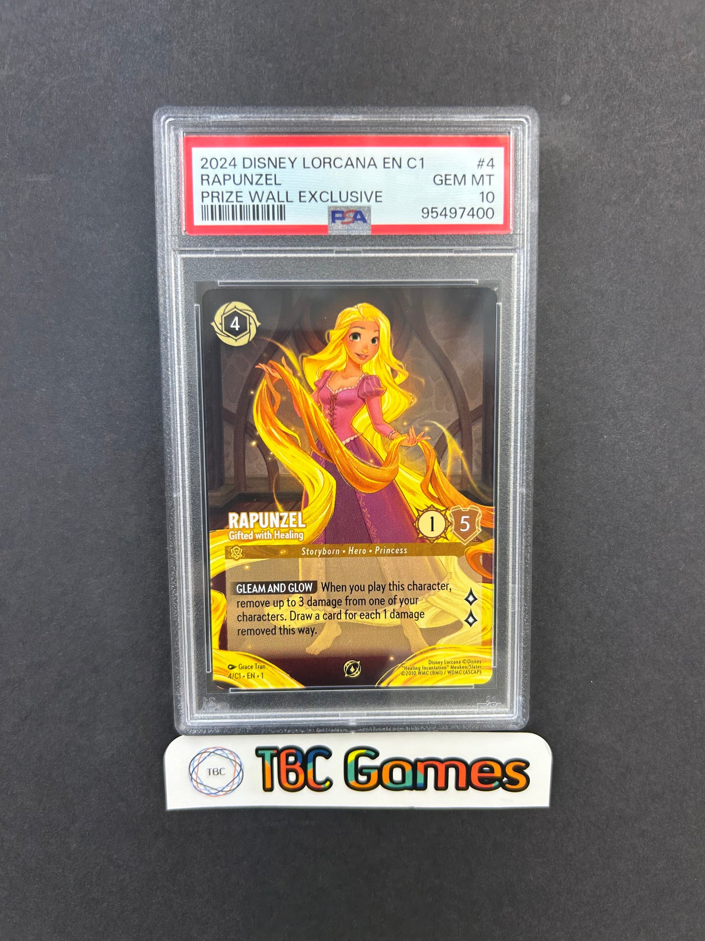 Rapunzel Gifted with Healing Prize Wall Exclusive #4 PSA 10