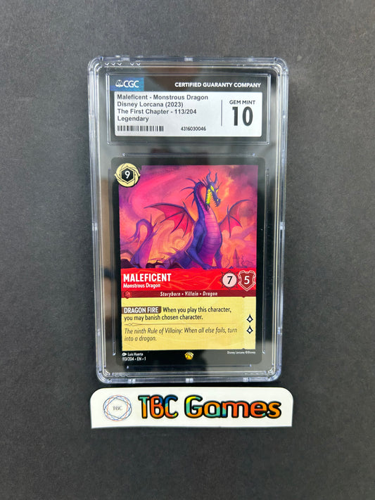 Maleficent Monstrous Dragon First Chapter #113 CGC 10