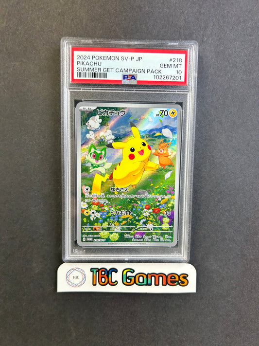 Pikachu Summer Get Campaign #218 Japanese PSA 10