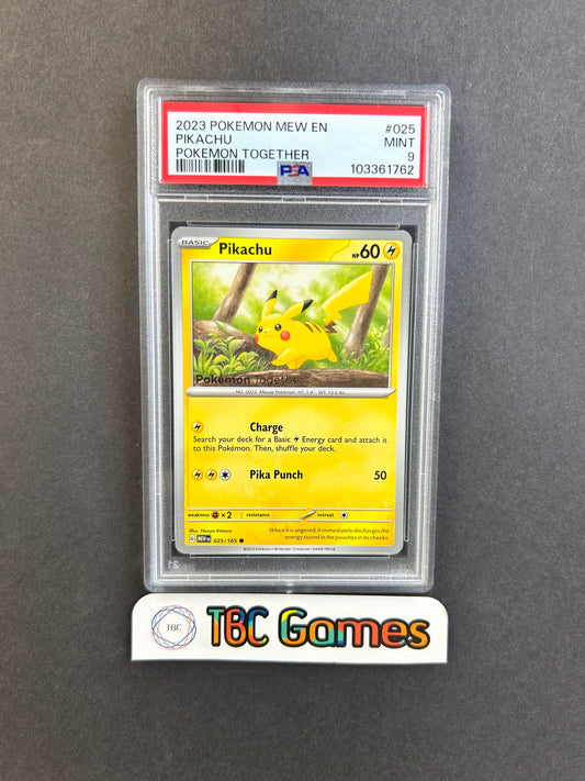 Pikachu Pokemon Together Poke Post Promo #025 PSA 9