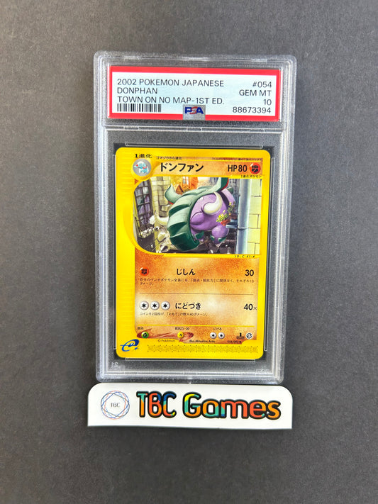 Donphan Town on no Map 1st Edition #054 Japanese PSA 10
